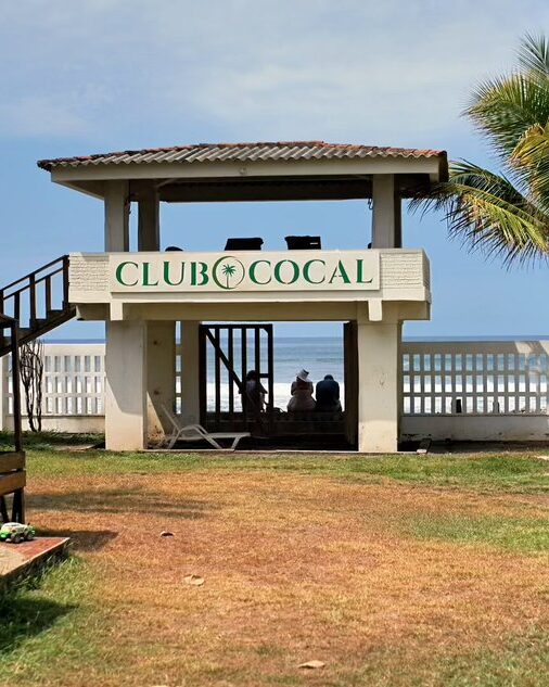 Club Cocal beachside gazebo overlooking the Pacific in La Libertad, El Salvador